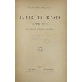 Il diritto privato dei popoli germanici con speciale riguardo all'Italia Il diritto privato dei popoli germanici con speciale riguardo all'Italia