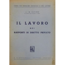 Il lavoro nei rapporti di diritto privato