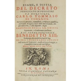 Esame, e difesa del decreto pubblicato in Pudiscerì Esame, e difesa del decreto pubblicato in Pudiscerì
