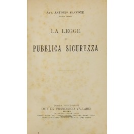 La legge di pubblica sicurezza