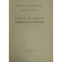 Scritti di diritto commerciale e marittimo