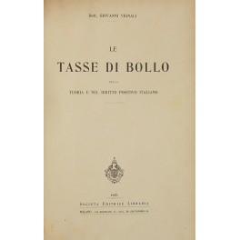 Le tasse di bollo nella teoria e nel diritto positivo italiano