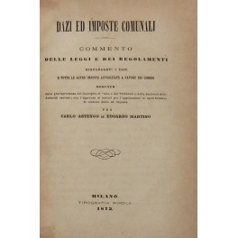 Dazi ed imposte comunali Dazi ed imposte comunali