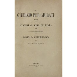 Del giudizio per giurati. Saggio..
