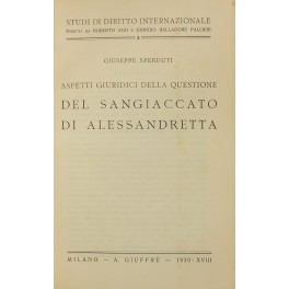 Aspetti giuridici della questione del Sangiaccato di Alessandretta