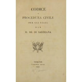 Codice di procedura civile per gli Stati di S.M. il Re di Sardegna