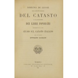 Disegno di legge sugli effetti giuridici del catasto Disegno di legge sugli effetti giuridici del catasto
