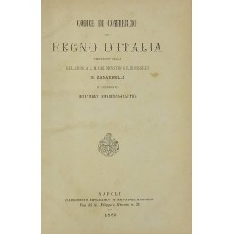Codice di commercio del Regno d'Italia Codice di commercio del Regno d'Italia