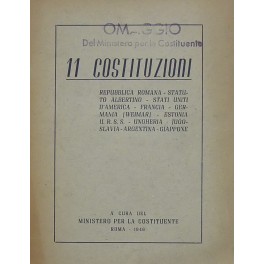 11 Costituzioni Repubblica Romana. Statuto Albertino