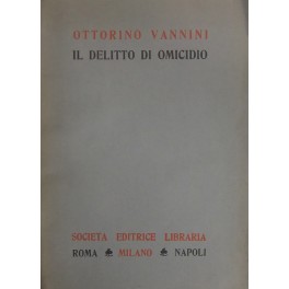 Il delitto di omicidio. 