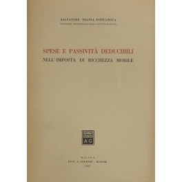 Spese e passività deducibili nell'imposta di ricchezza mobile