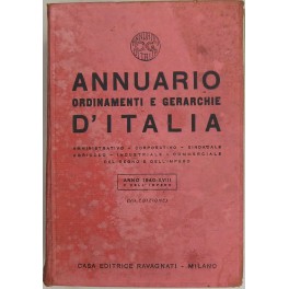 Annuario ordinamenti e gerarchie d'Italia