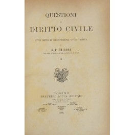 Questioni di diritto civile
