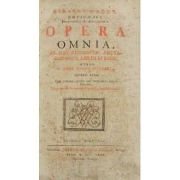 Opera omnia ab ipso recognita aucta emendata multis in locis Opera omnia ab ipso recognita aucta emendata multis in locis