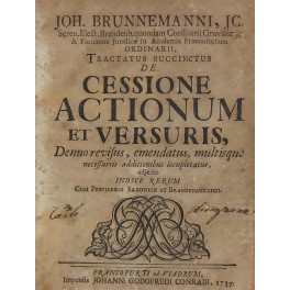 Tractatus succinctus de cessione actionum Tractatus succinctus de cessione actionum