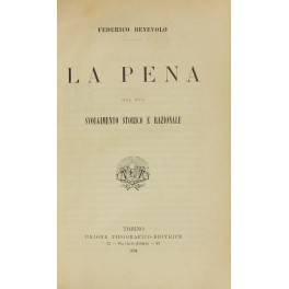La pena nel suo svolgimento storico e razionale