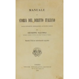 Manuale di storia del diritto italiano