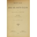 Manuale di storia del diritto italiano. Le fonti leggi e scienza