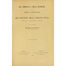 Del domicilio e della residenza Del domicilio e della residenza