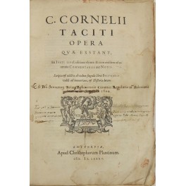 C. Cornelii Taciti Opera quae exstant. C. Cornelii Taciti Opera quae exstant.