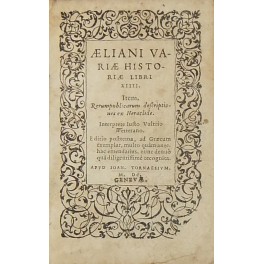 Aeliani variae historiae Libri XIV