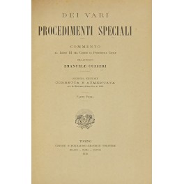 Dei vari procedimenti speciali