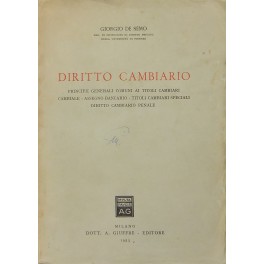 Diritto cambiario Diritto cambiario