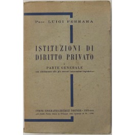 Istituzioni di diritto privato Istituzioni di diritto privato