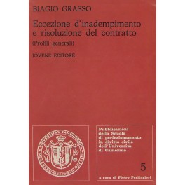 Eccezione d'inadempimento e risoluzione del contratto (profili generali