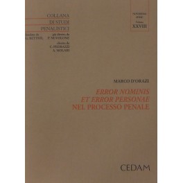 Error nominis et error personae nel processo penale.