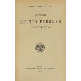 Elementi di diritto pubblico fascista