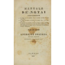 Manuale de' notai 