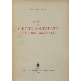 Studi di diritto comparato e teoria generale