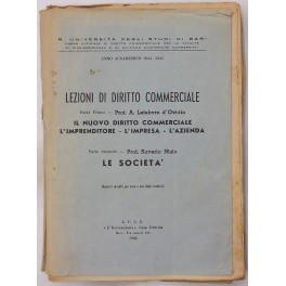 Lezioni di diritto commerciale. Parte prima (Lefeb