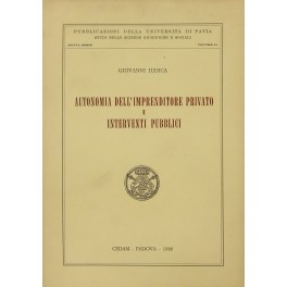 Autonomia dell'imprenditore privato e interventi pubblici
