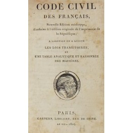 Code civil des Francais. Code civil des Francais.