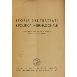 Storia dei trattati e politica internazionale