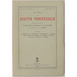 Rivista di Diritto Processuale. Annata 1990 Rivista di Diritto Processuale. Annata 1990