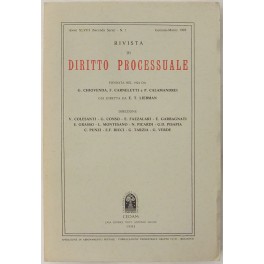 Rivista di Diritto Processuale. Annata 1993 Rivista di Diritto Processuale. Annata 1993
