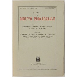 Rivista di Diritto Processuale. Annata 1993