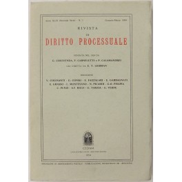 Rivista di Diritto Processuale. Annata 1994. Rivista di Diritto Processuale. Annata 1994.