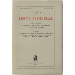 Rivista di Diritto Processuale. Annata 1995.