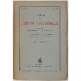 Rivista di Diritto Processuale. Annata 1951 Rivista di Diritto Processuale. Annata 1951