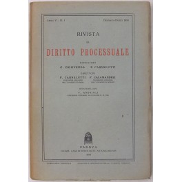 Rivista di Diritto Processuale. Annata 1950 Rivista di Diritto Processuale. Annata 1950