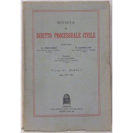 Rivista di Diritto Processuale Civile. Annata 1934 Rivista di Diritto Processuale Civile. Annata 1934