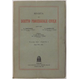 Rivista di Diritto Processuale Civile. Annata 1935 Rivista di Diritto Processuale Civile. Annata 1935