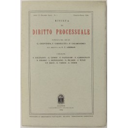 Rivista di Diritto Processuale. Annata 1996. Rivista di Diritto Processuale. Annata 1996.