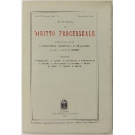 Rivista di Diritto Processuale. Annata 1996.