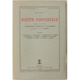 Rivista di Diritto Processuale. Annata 1988