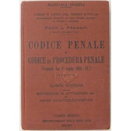 Codice penale e codice di procedura penale